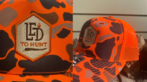 LED to® Hunt Orange Camo Trucker