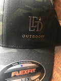 LED Outdoors™ Black Camo Flexfit Cap
